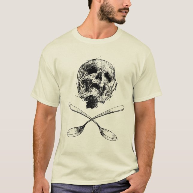 Skull and Spoons T-Shirt (Front)