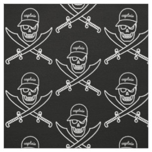 Skull and swords fabric