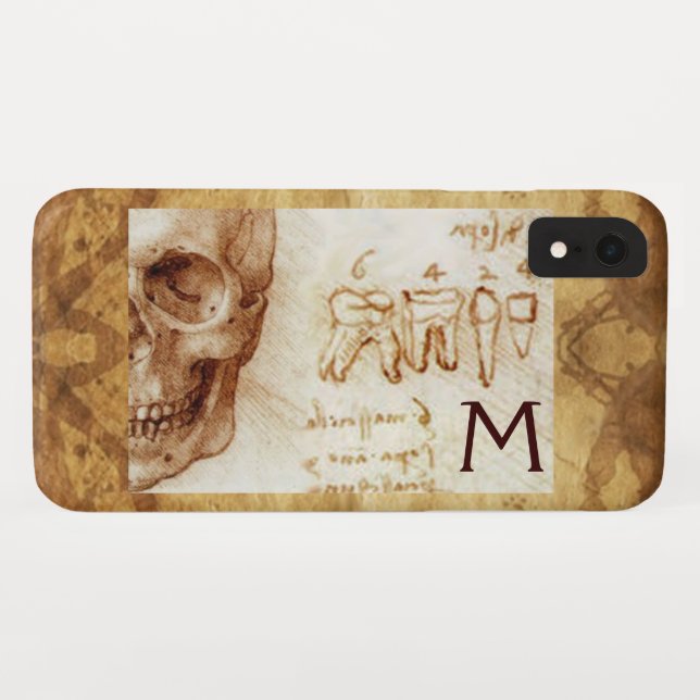 SKULL AND TEETH ,DENTAL CLINIC ,DENTIST MONOGRAM Case-Mate iPhone CASE (Back (Horizontal))