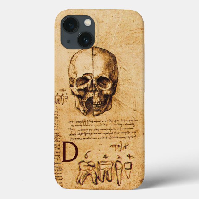 SKULL AND TEETH ,DENTAL CLINIC ,DENTIST MONOGRAM Case-Mate iPhone CASE (Back)