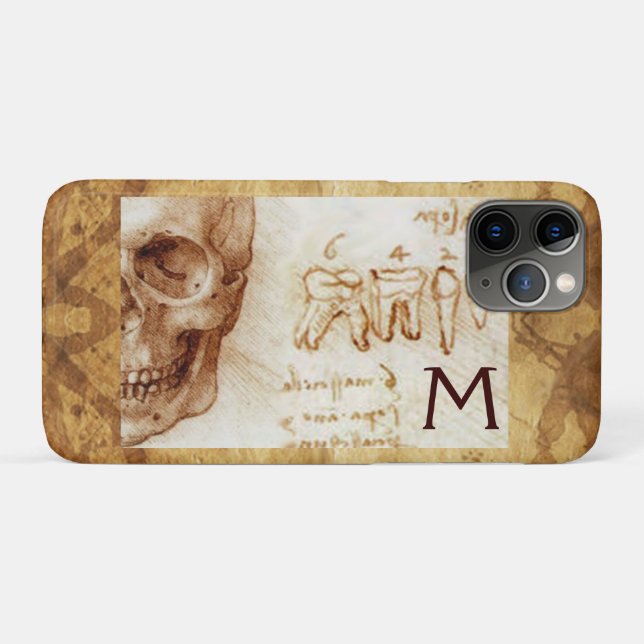 SKULL AND TEETH ,DENTAL CLINIC ,DENTIST MONOGRAM Case-Mate iPhone CASE (Back (Horizontal))