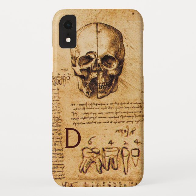 SKULL AND TEETH ,DENTAL CLINIC ,DENTIST MONOGRAM Case-Mate iPhone CASE (Back)