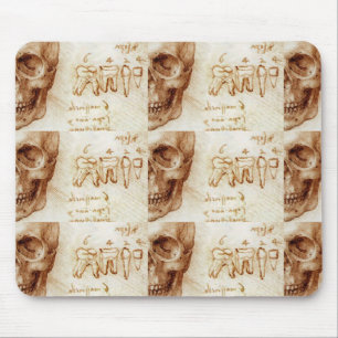 SKULL AND TEETH DENTAL CLINIC ,DENTIST MOUSE MAT