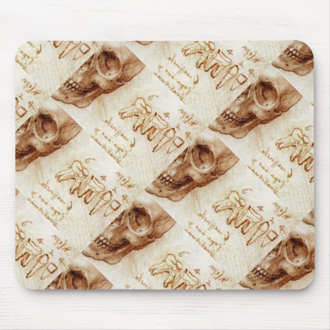 SKULL AND TEETH DENTAL CLINIC ,DENTIST MOUSE MAT (Front)