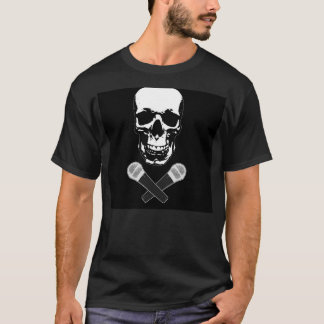 Skull and two mics T-Shirt