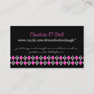 skull argyle; website marketing business card