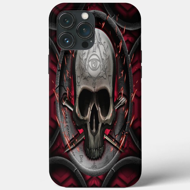 skull Ars Longa Vita Brevis Case-Mate iPhone Case (Back)