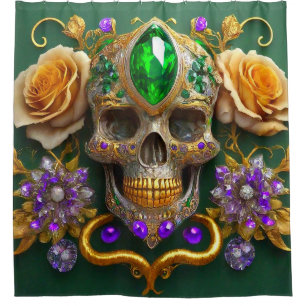 Skull Art Shower Curtain
