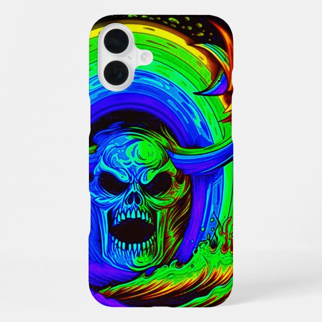 Skull Artwork iPhone Case (Back)