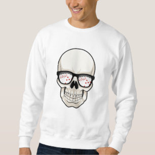 Skull at Poker with Sunglasses Sweatshirt