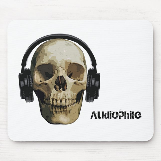 Skull Audiophile Mouse Mat (Front)