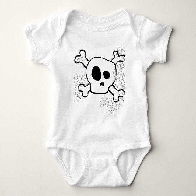 skull baby bodysuit (Front)