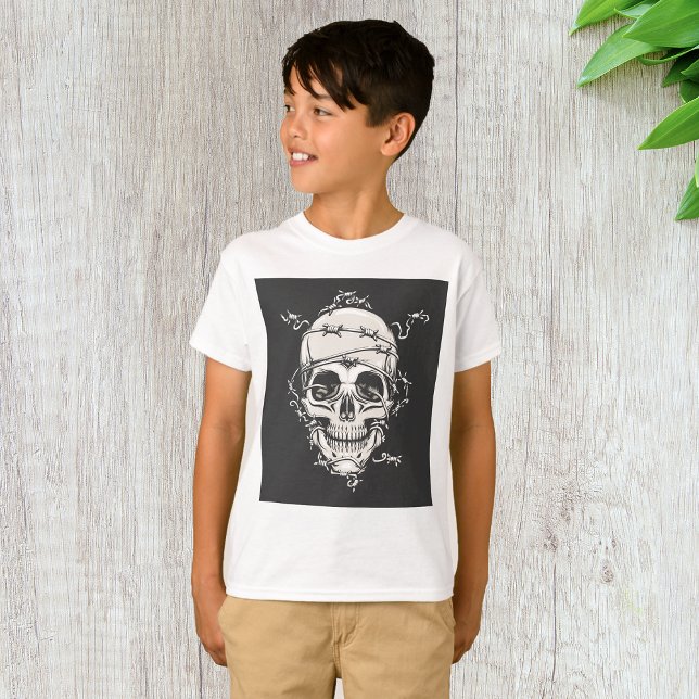 Skull Barbed Wire T-Shirt (Creator Uploaded)