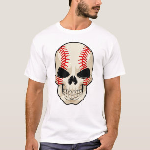Skull Baseball Sports T-Shirt