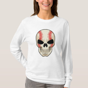 Skull Baseball Sports T-Shirt