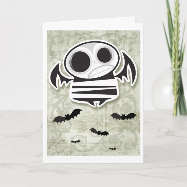 Skull bat card (Front)