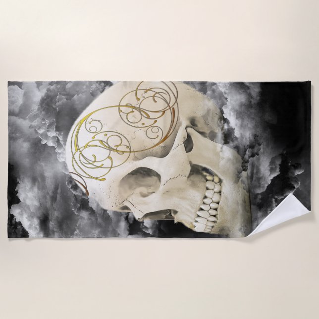 Skull Beach Towel (Front)