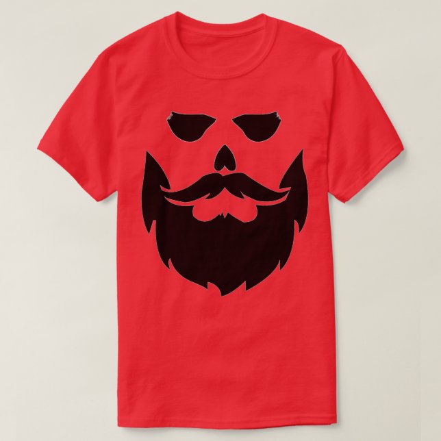SKULL BEARD HIPSTER GROW YOUR BEARD TILL DEATH LET T-Shirt (Design Front)