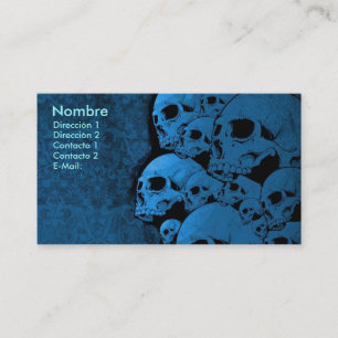 Skull, BECOMES BALD Business Card