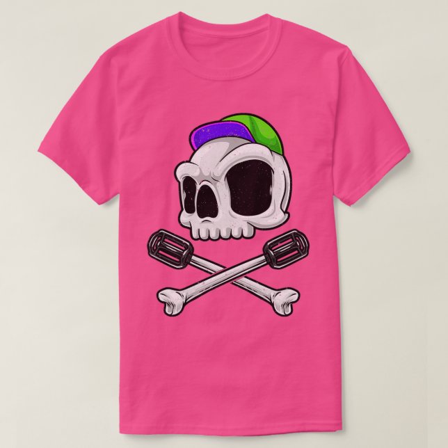 Skull biking biking gift MTB T-Shirt (Design Front)