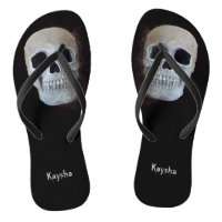Skull Black And White Gothic Trendy Art Design