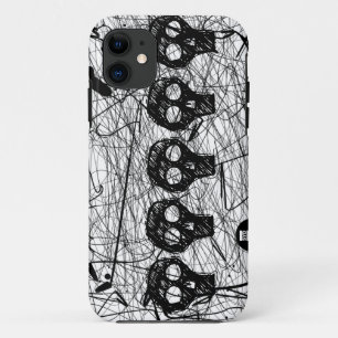 Skull Black Scratch iPhone 5 Case-Mate Case
