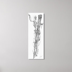 skull blade 2 canvas print