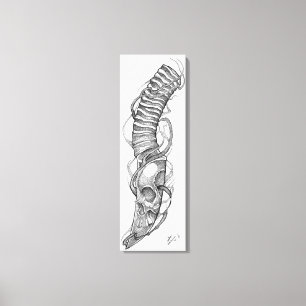 skull blade 4 canvas print