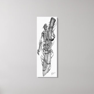 skull blade 5 canvas print