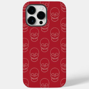 Skull - Blood Red and Bone White Case-Mate iPhone 14 Pro Max Case