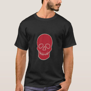 Skull - Blood Red and Bone White T-Shirt