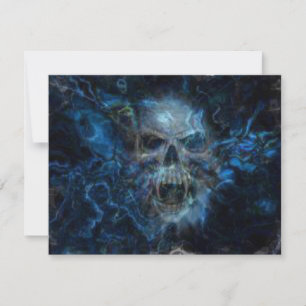 Skull blue blast