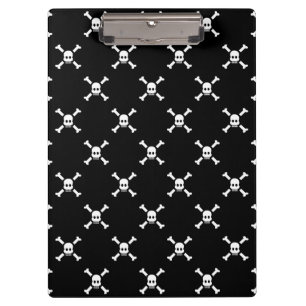 Skull bone pattern seamless clipboard