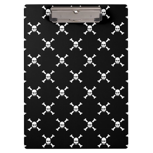 Skull bone pattern seamless clipboard (Front)