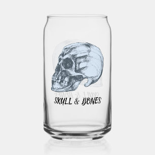 Skull & Bones Can Glass
