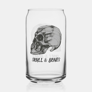Skull & Bones Can Glass