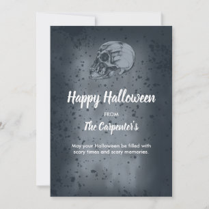 Skull & Bones Halloween card