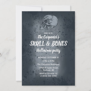 Skull & Bones Halloween Invitation