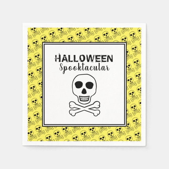 Skull & Bones, Halloween Party Napkin (Front)