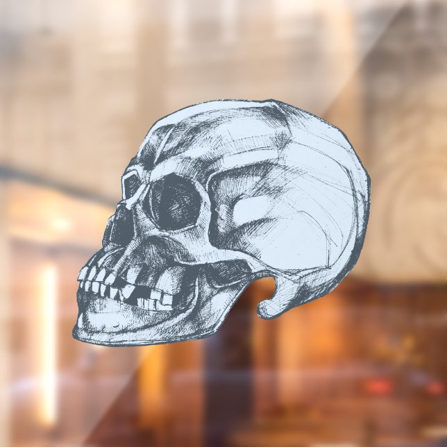 Skull & Bones Halloween Window Cling (Sheet 2)