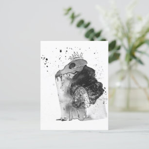 Skull & Bones Illustration Postcard