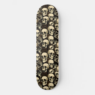 Skull bones skateboard