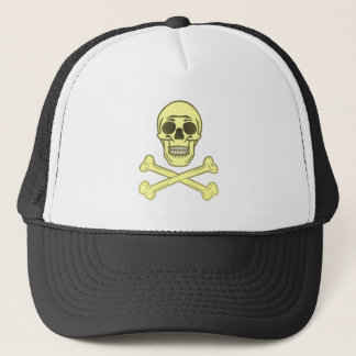 skull bones trucker hat