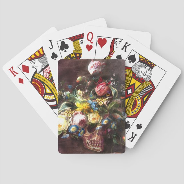 Skull Bouquet Playing Cards (Back)