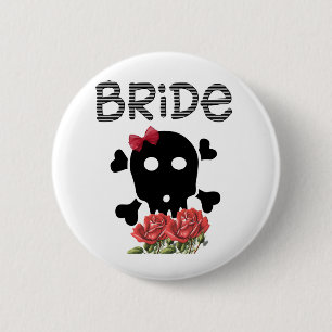 Skull Bride 6 Cm Round Badge