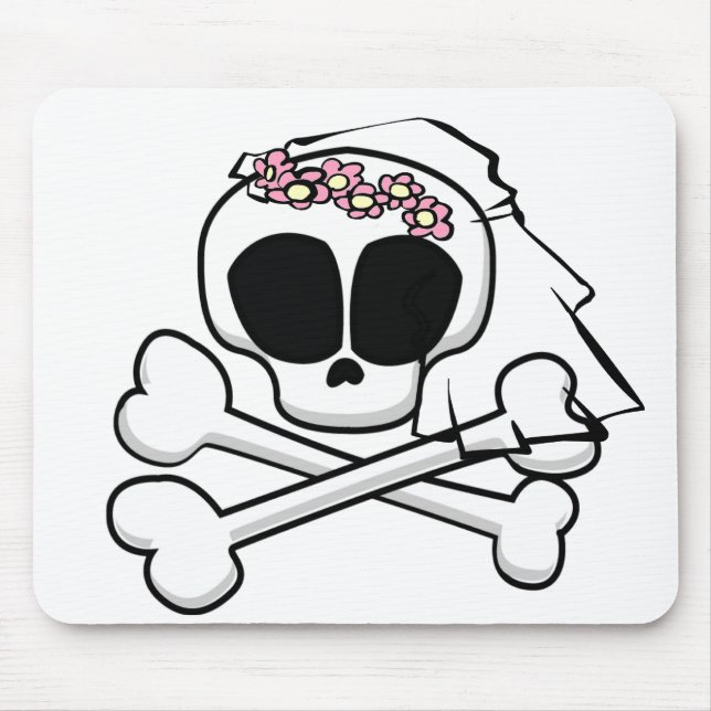 Skull Bride Gifts Mouse Mat (Front)