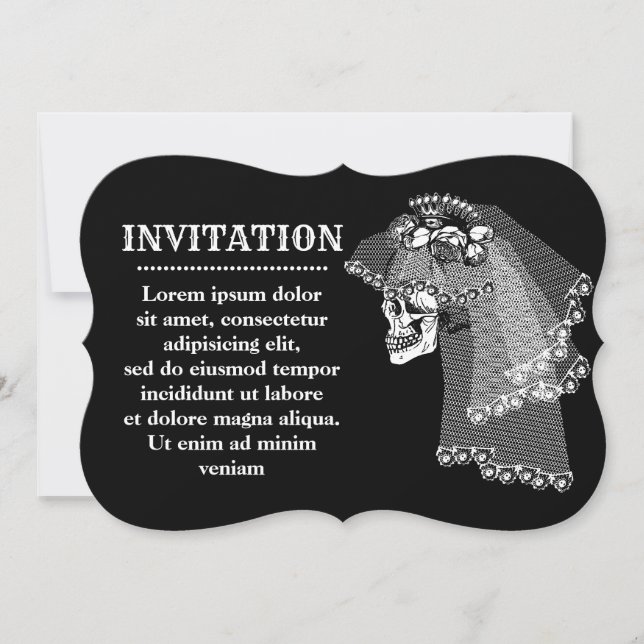 Skull Bride Invitation (Front)
