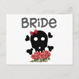 Skull Bride Postcard
