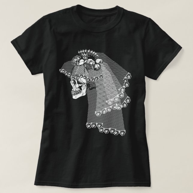 Skull Bride T-Shirt (Design Front)
