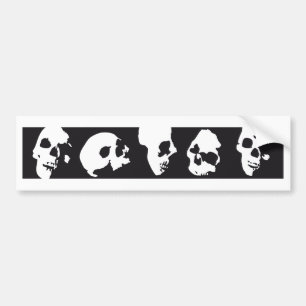 skull bumper sticker